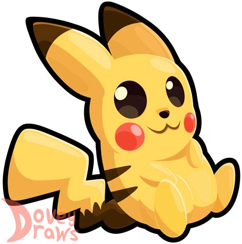 Pikachu Chibi By Doveydraws On Deviantart
