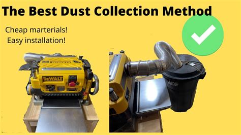 Best Dust Collection System By Far For Dewalt Dw735 Planer Youtube