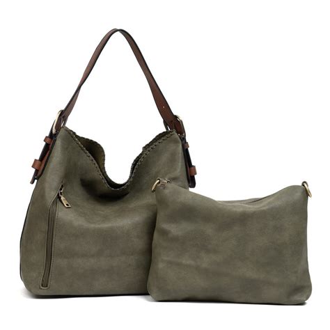 Jen And Co Alexa Olive 2 In 1 Hobo Bag Boro Belles And Babes