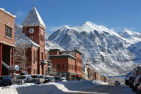 Winter In Historic Downtown Telluride Colorado Picture Of Telluride