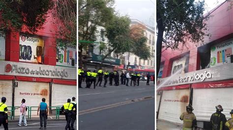 Plaza De La Tecnología Reportan Incendio En El Centro De La Cdmx