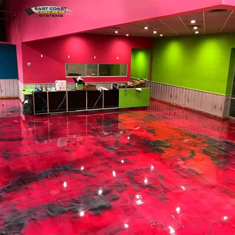 Loving this PINK flooring system that was put in for a retailer! 📞 919