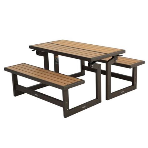 Lifetime Convertible Bench is constructed of weather-resistant
