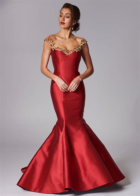 See more ideas about red bridesmaid dresses , red bridesmaid gowns and dresses include all styles & colors, such as blue, purple, gold , red & tulle. Glamorous red mikado fit and flare wedding dress with low back