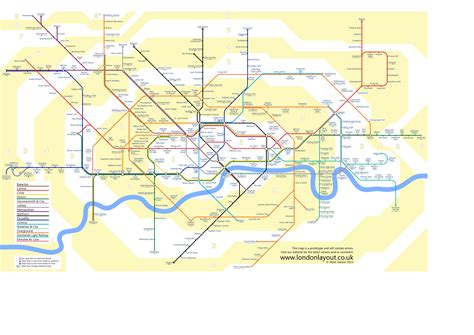 London Layout Alternative Maps For London Transport