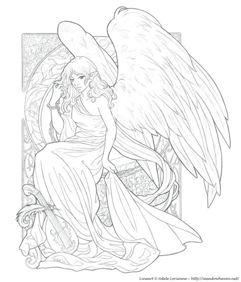 Free Angel Coloring Pages For Adults At Free