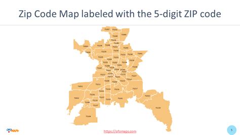 Texas Dallas Zip Code Map Ofo Maps