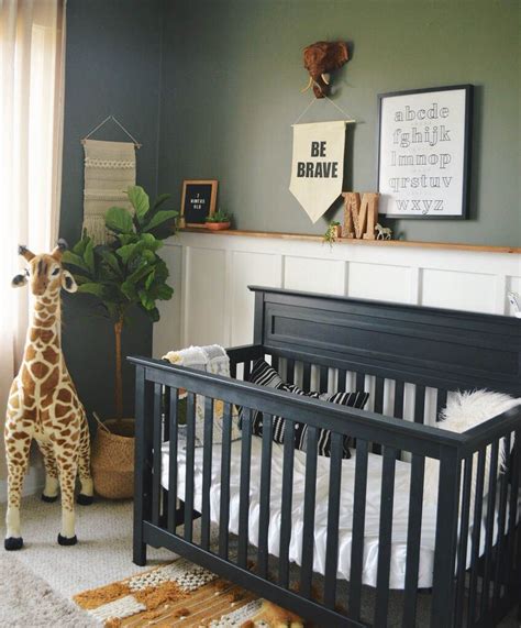 Mateos Safari Nursery Black Crib Nursery Safari Theme Nursery Grey