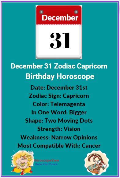 December 31 Zodiac Sign Capricorn Personality Love And Money