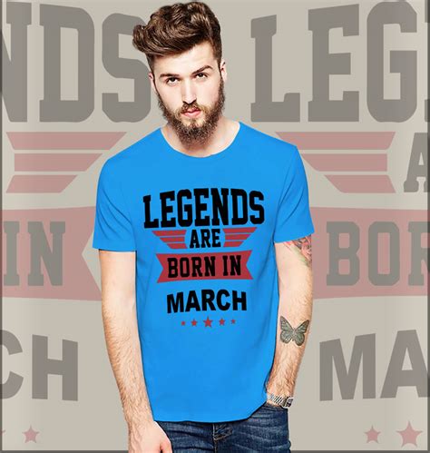 March Birthday T Shirts T Shirt Loot Customized T Shirts India