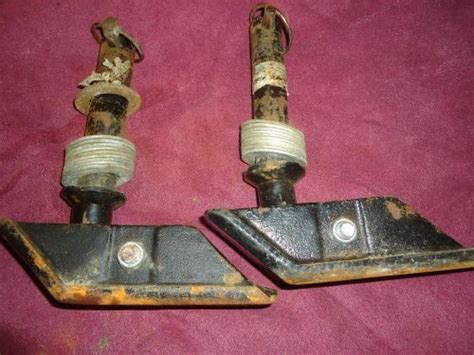 Purchase Used Square Snow Plow Shoes Skids Pair Meyers Western Boss