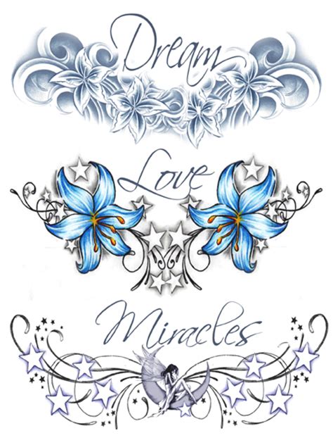 Tattoos say a lot about the wearer. Dream, Love & Miracles | TattooForAWeek Temporary Tattoos ...