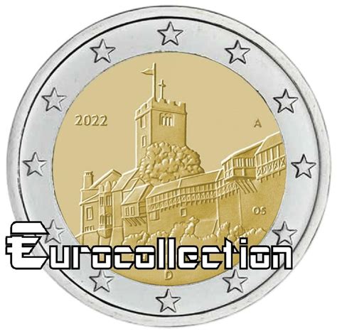 2 Euro Allemagne 2022 Chateau De La Wartbourg Eurocollectionshop