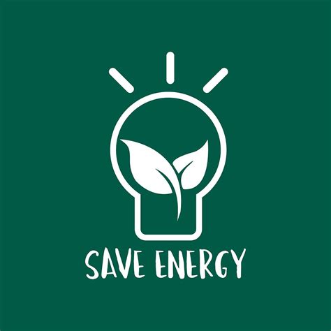 Save Energy Campaign Light Bulb Symbol Solar Logo About Climate