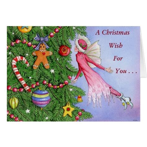Christmas Fairy Greeting Card Zazzle