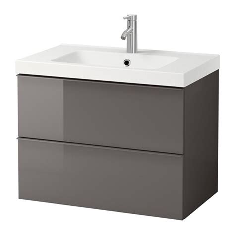 Find great deals on ebay for white gloss bathroom vanity unit basin. GODMORGON / ODENSVIK Bathroom vanity - high gloss gray - IKEA