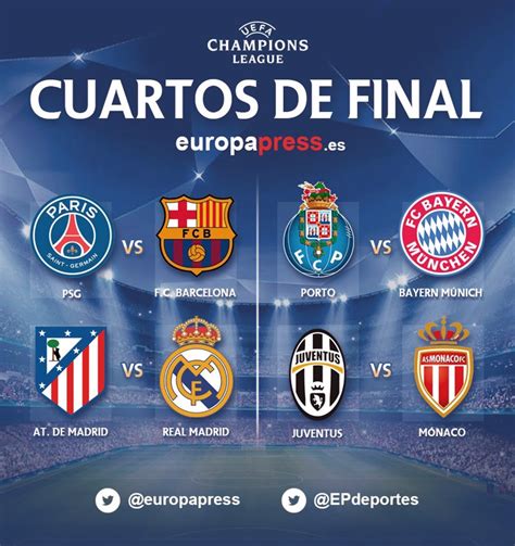 ¿qué sorpresas nos traerán los cuartos de final? Sorteo Champions League 2015: Atlético-Real Madrid y PSG ...