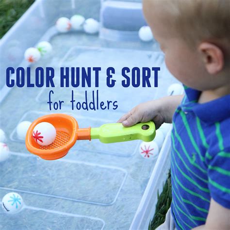 Color Hunt And Sort For Toddlers Toddler Approved Toddler