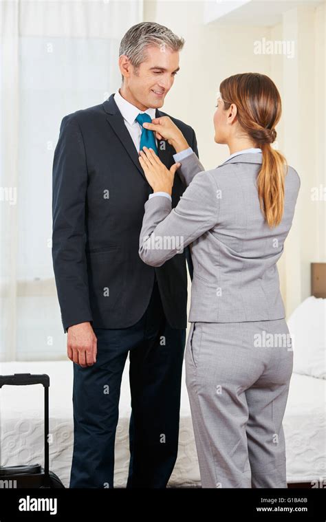 Two Businesspeople Having An Affair In A Hotel Room Stock Photo Alamy