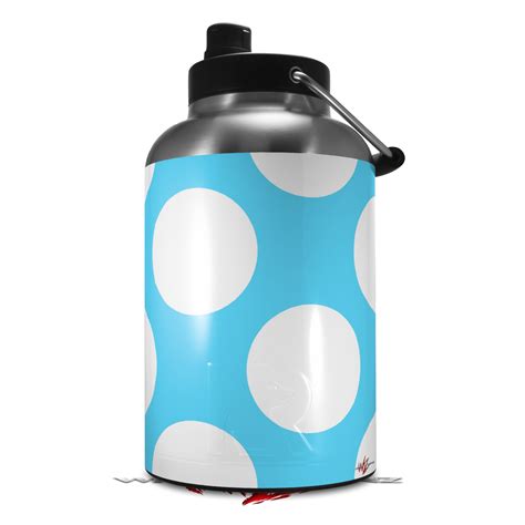 Rtic 2017 Model 1 Gallon Jug Kearas Polka Dots White And Blue Uskins