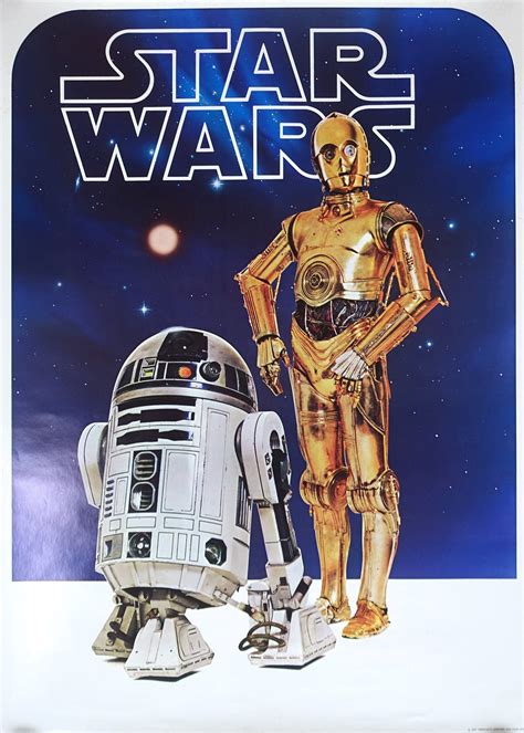 1977 Star Wars 3 Cpo And R2 D2 Version Original Vintage Poster Etsy