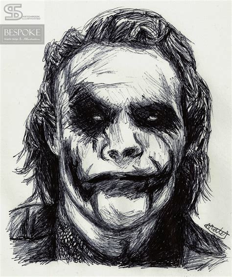 The Joker Sketch Sketchbook Illustrated