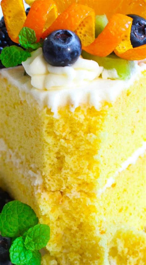 Orange Chiffon Cake ~ Incredibly Moist And Velvety Soft And Silky Cake Recipes Orange