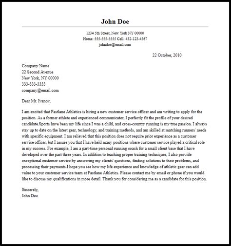 Refer to the professional customer service officer cover letter sample as a guide. Professional Customer Service Officer Cover Letter Sample ...