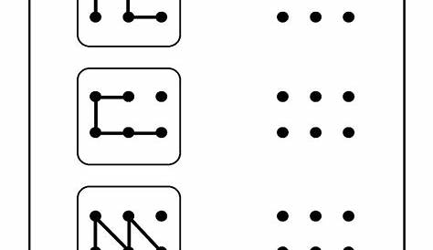 Copy The Patterns - 6 Dots Pattern Worksheet #03 - Kidlo.com