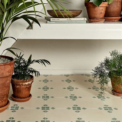 Anthropology Green Encaustic Cement Tile Otto Tiles And Design