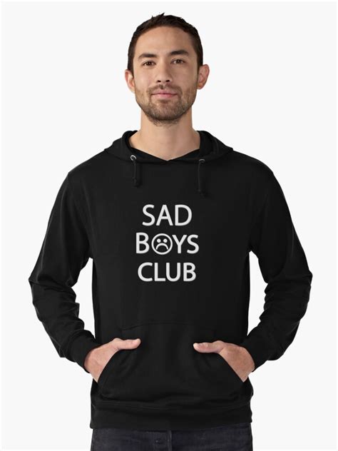 Sad Boys Club Full Lightweight Hoodie By Sadboyss Redbubble