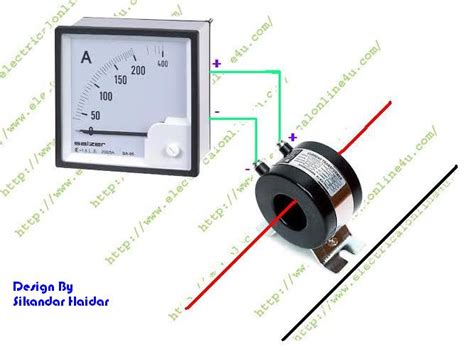 How To Wire Ammeter With Current Transformer Ct Coil Electrical