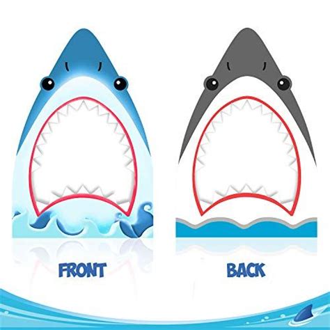 Shark Photo Booth Frame Shark Zone Party Selfie Photo Pro