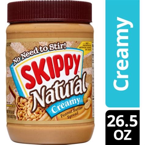 Skippy Natural Creamy Peanut Butter Spread Oz Food Less