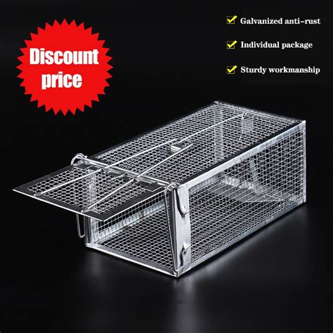 Reusable Home Rat Trap Cage Self Locking Rat Cage Humane Live Animal