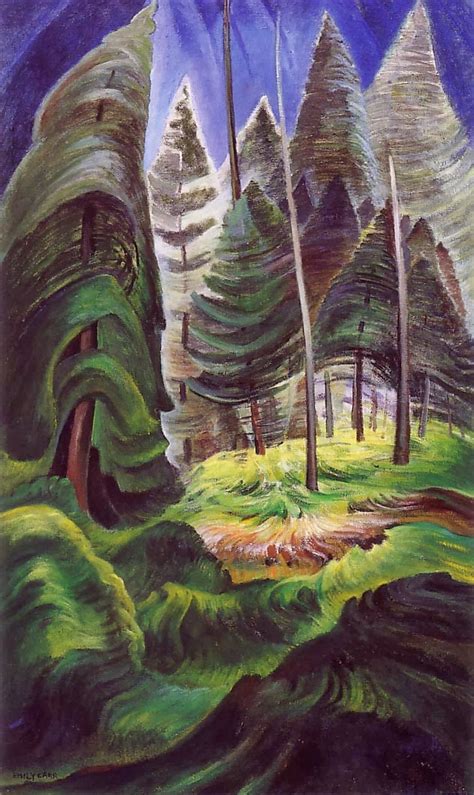 Vancouver Island Big Trees Emily Carr Deep Forest At Vancouver Art