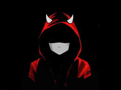 Send it in and we'll feature it on the site! Desktop wallpaper devil boy in mask, red hoodie, dark, hd image, picture, background, 4ef517