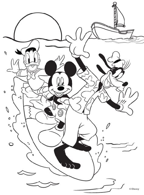 Disney Mickey Mouse And Friends Coloring Page