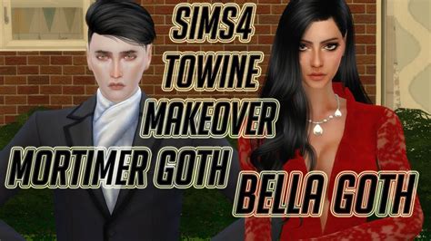 심즈4 모티머 고트and벨라 고트 메이크오버 The Sims 4 Cas Mortimer And Bella Goth