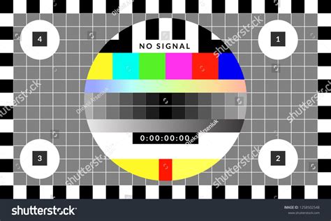 Retro Test Chip Chart Pattern That Stock Vector Royalty Free 1258502548