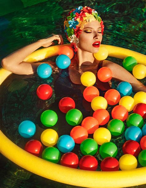 Vintage And Colorful Swimming Pool Series Fotografia Na Piscina