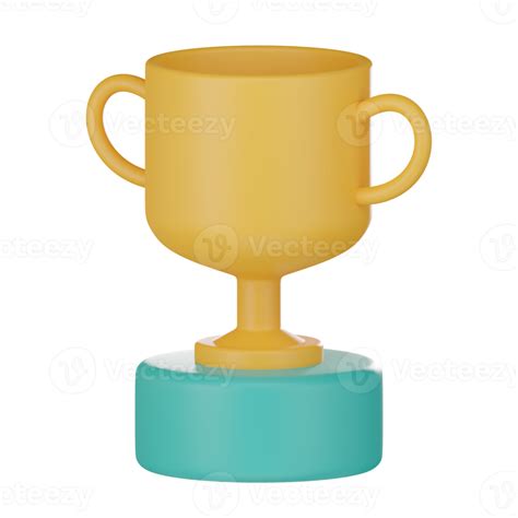 Champion Trophy Gold Cup 3d Render Illustration 30808118 Png
