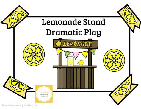 lemonade stand dramatic play etsy