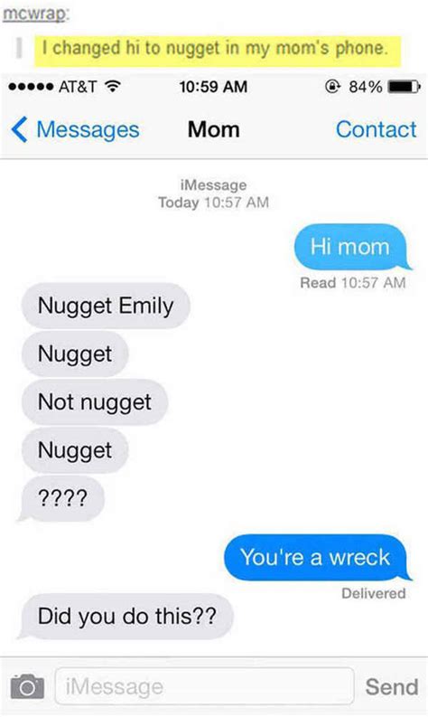 These funny text message examples will make sure you put a smile on her face. Hilariously Funny Texts To Make You Laugh Out Loud (42 ...