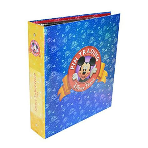 Disney Parks Exclusive Pin Trading 3 Ring Binder Album Book With Set Of
