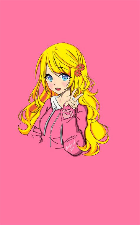Pink Anime Girl By Ditesaw On Deviantart