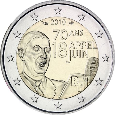 2 Euros De Gaulle 2010 Pièce 2 Euro Charles De Gaulle 2020 Turjn