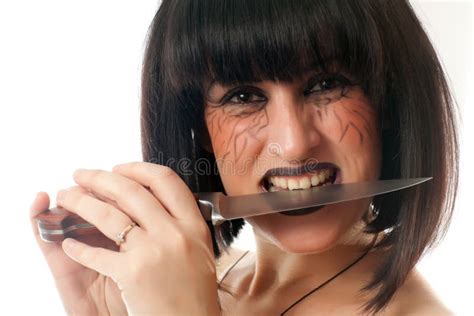Woman Holding A Knife Royalty Free Stock Photo Image 35301655
