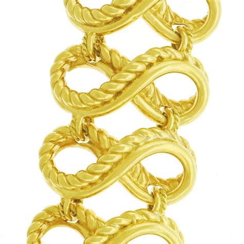 Tiffany victoria® tennis bracelet in platinum with diamonds. Tiffany and Co. Braided Gold Bracelet For Sale at 1stdibs