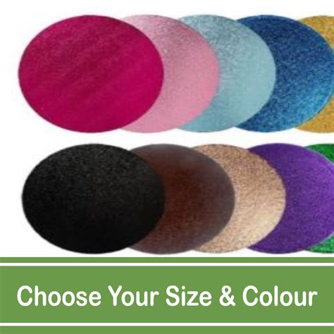 Round Coloured 12mm Single Cake Drums Capital City Cakes